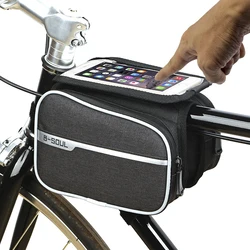 Bicycle Bags Front Touch Screen Mobile Phone Bag MTB Road Mountain Bike Top Tube Bag Cycling Pannier pack Cycling Accessories