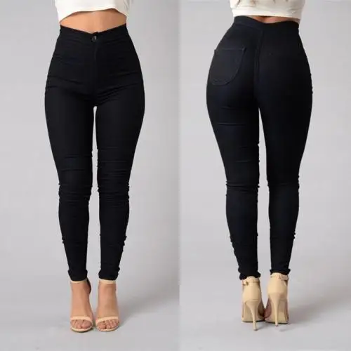 Summer Women High Waist Stretchy Jeggings Skinny Slim Fit Pants Pencil Trousers for Woman Hot Fashion Pants