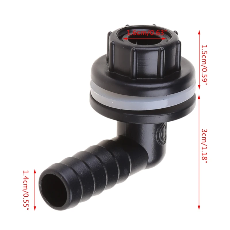 Conector de tanque de plástico, juntas de drenaje de agua a prueba de agua, accesorios de Acuario, piezas de repuesto de tubería para peces y Mascotas