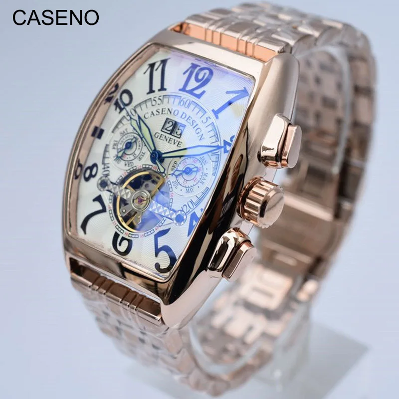 Automatic Mechanical Watches Men Top Brand Luxury Military Sport Wristwatch Stainless Steel Luminous Male Clocks CASENO New 2020