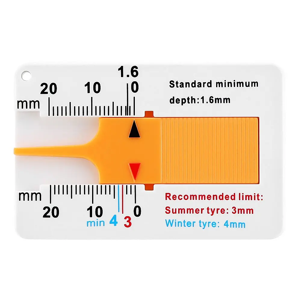 

NEW Measure Tool Tyre Tread Depth Gauge Tread Depth Meter For Car Trailer Motorcycle Caravan Trailer Wheel Car Accessories