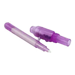 Bolígrafo de tinta Invisible con luz UV integrada para niños, papelería creativa, regalo de Navidad