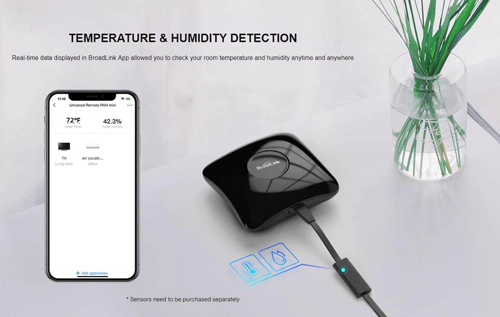 Broadlink RM4 PRO WiFi IR RF Universal Smart Home Fernbedienung BestCon RM4C Mini IR TV Controller Arbeitet mit Alexa google Hause – Detail 21