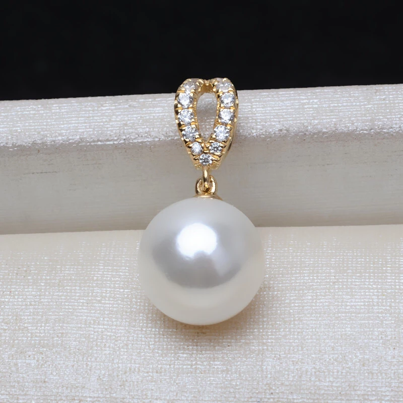 

Bridal Office Lady Real AU750 18K Gold Pendant Mountings Findings Jewelry Settings Accessories Parts for Pearls Beads Stones