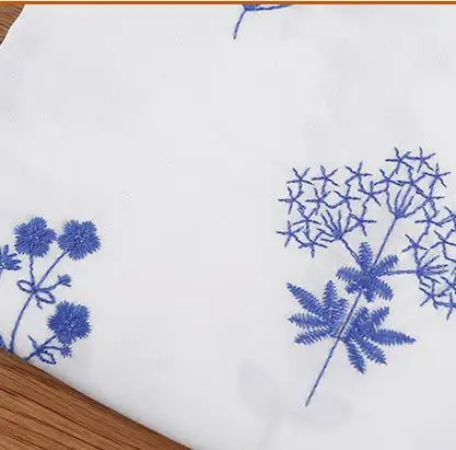 Flat embroidered cloth, plant embroidery, hand-made fashion housewares, dress decoration fabrics