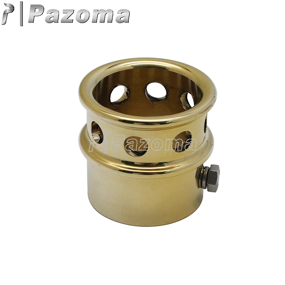 ทองเหลืองเจาะรถจักรยานยนต์ท่อไอเสียท่อเคล็ดลับ 1.75 "2" 2.25 "2.5" ท่อไอเสียท่อไอเสียสําหรับโรงเรียนเก่า Bobber Chopper