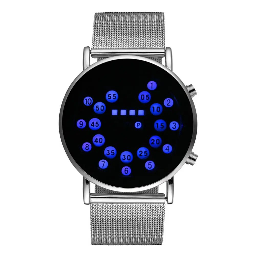 50%HOT Fashion Men\'s Watch Outdoor Sports Luminous Electronic Digital LED BinaryS1 Watch