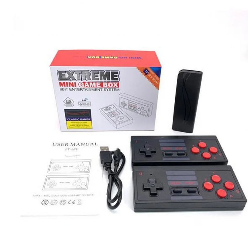 Wireless Home TV Game Console, Alta Definição, Retro Portátil Gaming Stick, HDMI, U-BOX, U-Treasure, 818 para NES, Dendy