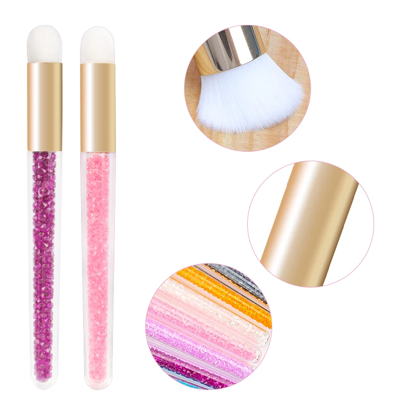 3 قطعة فرشاة تنظيف الرموش الكريستالية المهنية لاش الشامبو فرشاة الحاجب الأنف البثرة تنظيف فرش أدوات ماكياج الجمال