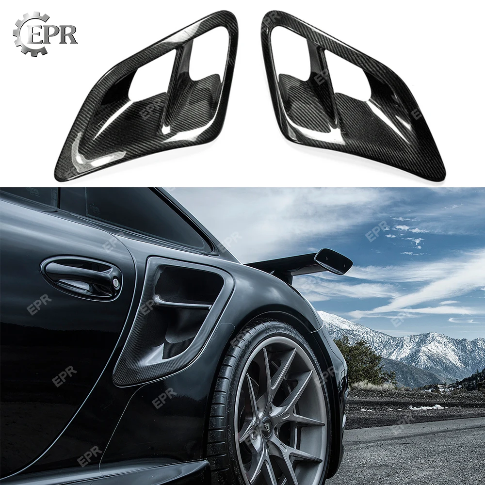 

For Porsche 997 (2007-2010) Turbo&GT2 Turbo Carbon Fiber Side Air Intake Scoops Tuning Part Trim Racing 997 GT2 Carbon Air Vent