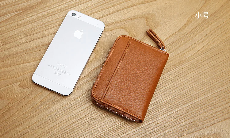 LANSPACE wallet card holder genuine leather credit card holder famous brand coin purses holders