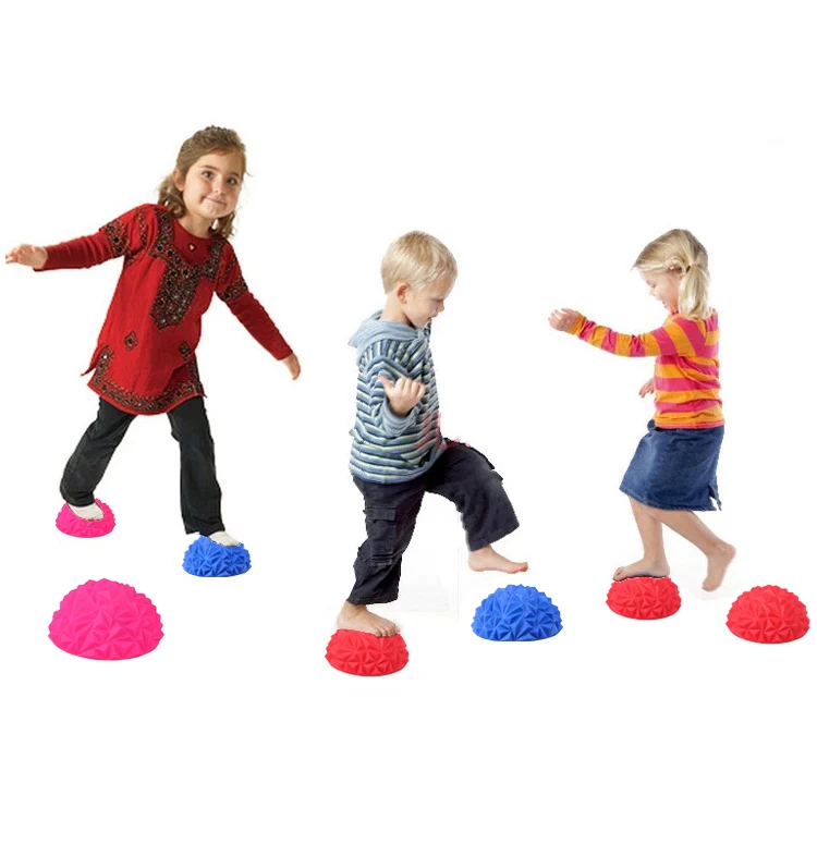 Pelota de equilibrio de diamante para niños, juguete deportivo para juegos al aire libre, masaje divertido, equipo de Yoga y Fitness, gimnasio en casa, 1 par