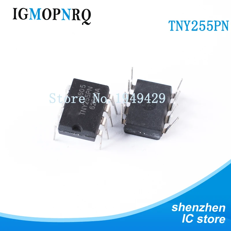 10PCS TNY255PN DIP8 TNY255P TNY255 AC / DC converter 6.5W 85-265 10W 100/115/230 VAC VAC New