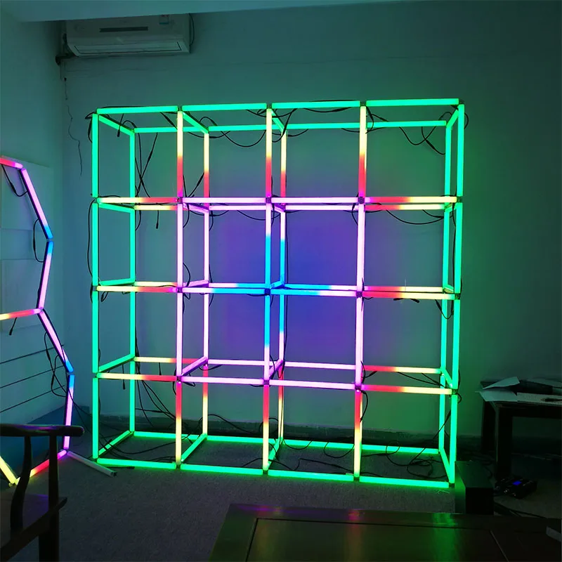 DC24V SK6812/WS2812B 5050RGB 64LEDS/M Linear Tube Light Bar , RGB addressable full color LED Stage Pixel Bar