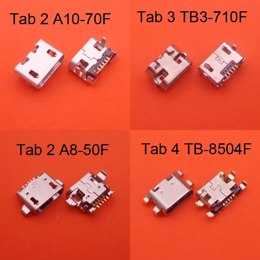 10pcs Mini Micro USB Charging Socket Port Connector Jack For Lenovo Tab 2 A10-70F ZA00 / TAB 4 8