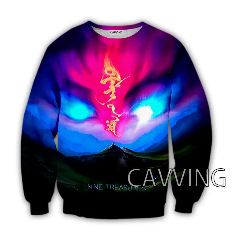 

CAVVING 3D Printed Nine Treasures Band Crewneck Sweatshirts Harajuku Styles Tops Long Sleeve Sweatshirts for Men/women