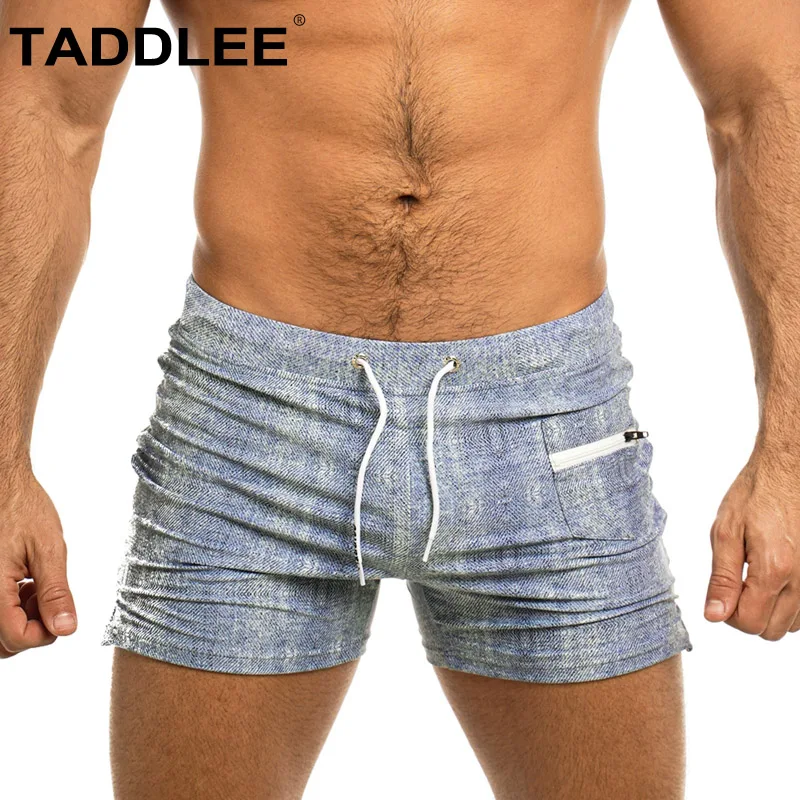 Taddlee Sexy Men's Swimwear Swimsuits Swim Boxer Trunks Square Cut Bathing Suits