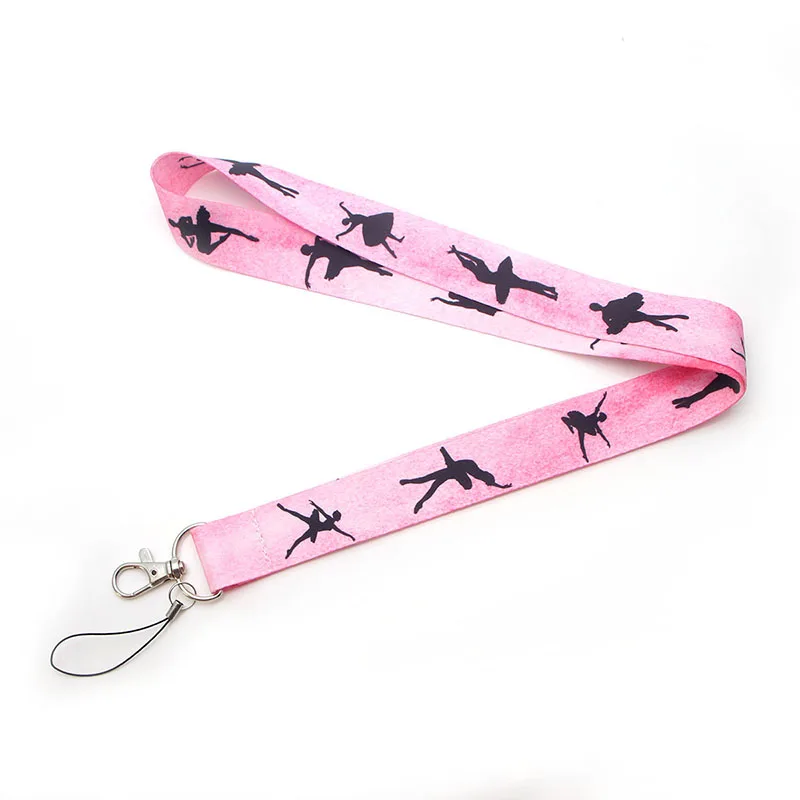 LX77 Ballet Lanyard For Keys Mobile Phone Hang Rope Keycord USB ID Card Badge Holder Keychain DIY Lanyards