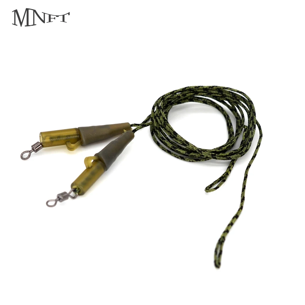 MNFT 1Set Carp Fishing Rig Kit Hair Hybrid Camo Leadcore Leaders Hair Lead Clips Strong Horse Line