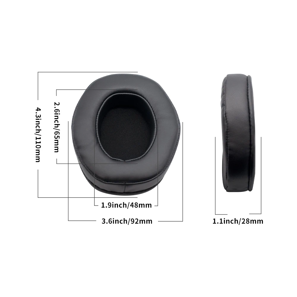 Cuscinetti auricolari di ricambio per cuffie Xiberia S18 cuscinetti auricolari in spugna in pelle PU