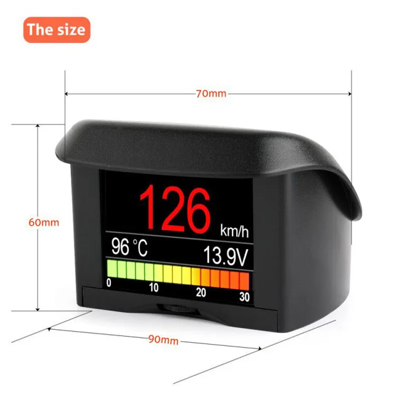 ANCEL A202 OBD2 Scanner Automobile On-board Computer Car Digital OBD 2 Computer Display Speed Fuel Consumption Temperature Gauge