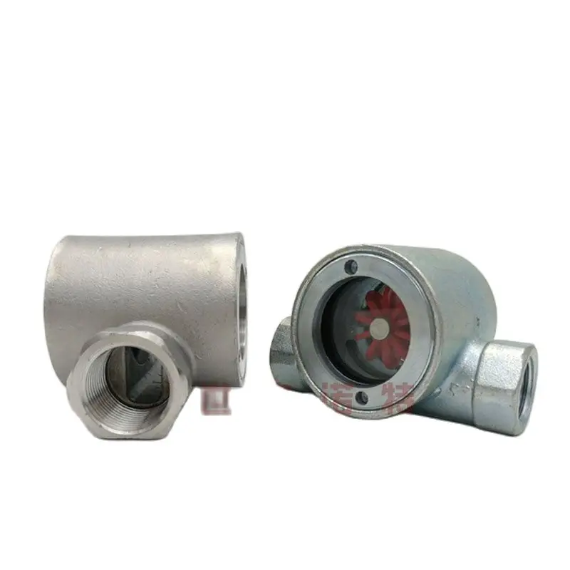 SG-YL11-1 غريب الأطوار المكره تدفق المياه مؤشر 3/8 "1/2" 3/4 "1" -2 "الإناث نافذة البصر مؤشر تدفق الزجاج مع المكره