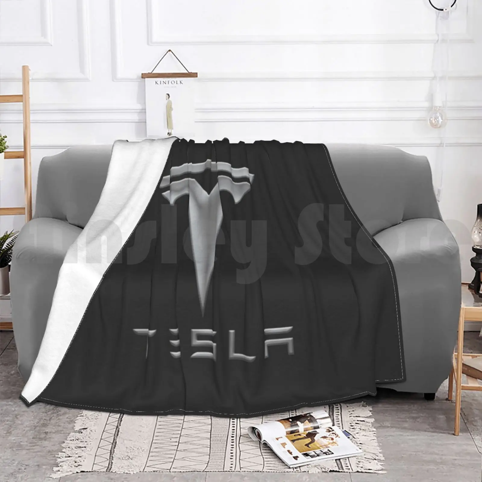 Tesla Blanket Fashion Custom Tesla Space Elon Musk Spacex Musk Elon Science Space X Smoke Weed Blunt Engineering