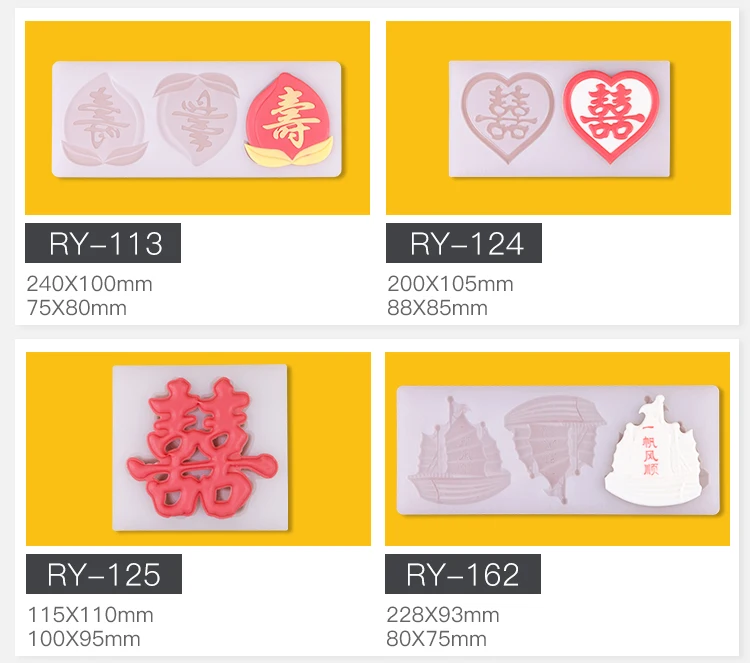 Chocolate insert mould Silicone mold Peach blessing life like Old man Birthday marry Wedding birthday Cake decoration