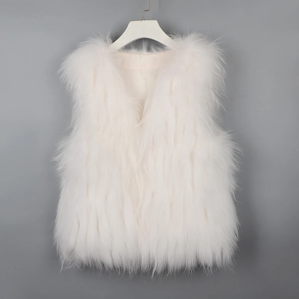 Raccoon fur woven Braided strip vest ladies winter warm fur coat waistcoat vest short autumn waistcoat real animal fur