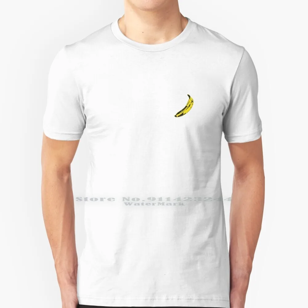 Warhol Banana T Shirt Cotton 6XL Velvet Underground Lou Reed Banana Music Cover Pop Yellow Marilyn Monroe