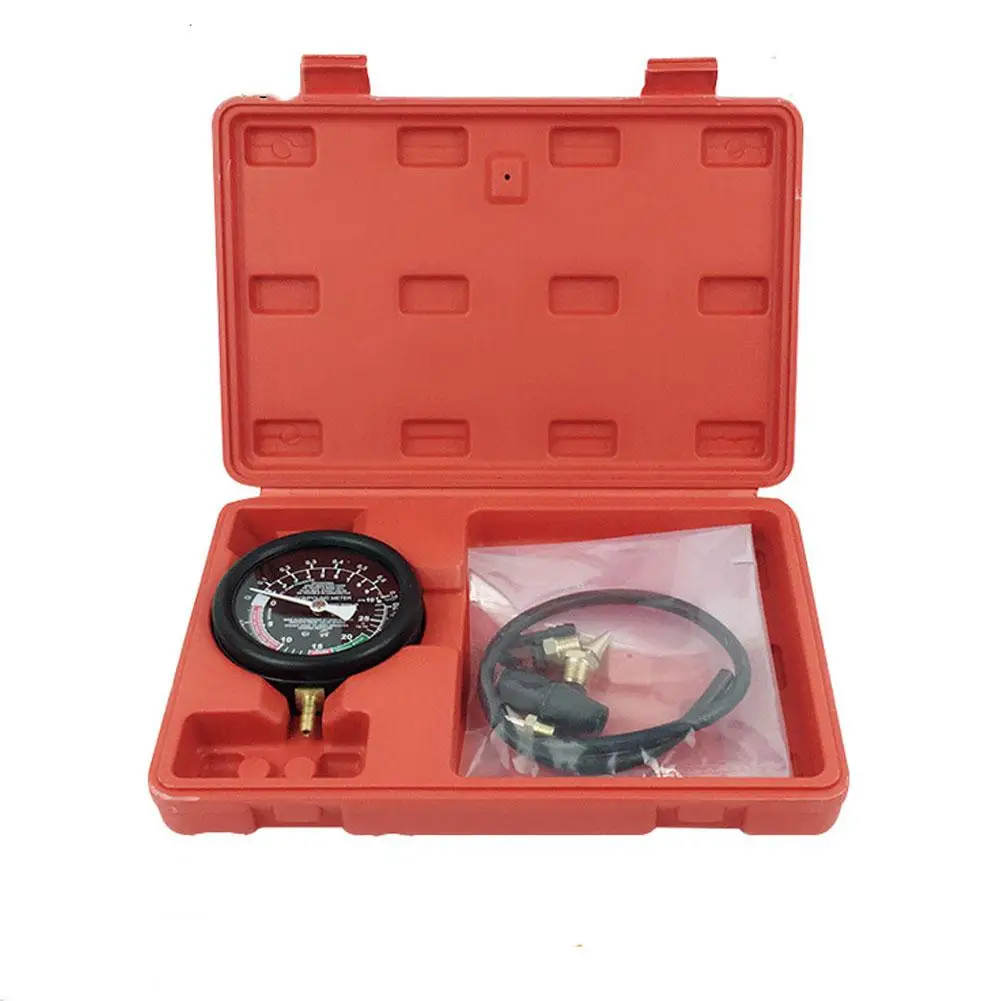 High Precision Car Engine Vacuum Pressure Gauge Tester Meter For Fuel System Vacuum System Sealing Leak Checker Tool Test Kit