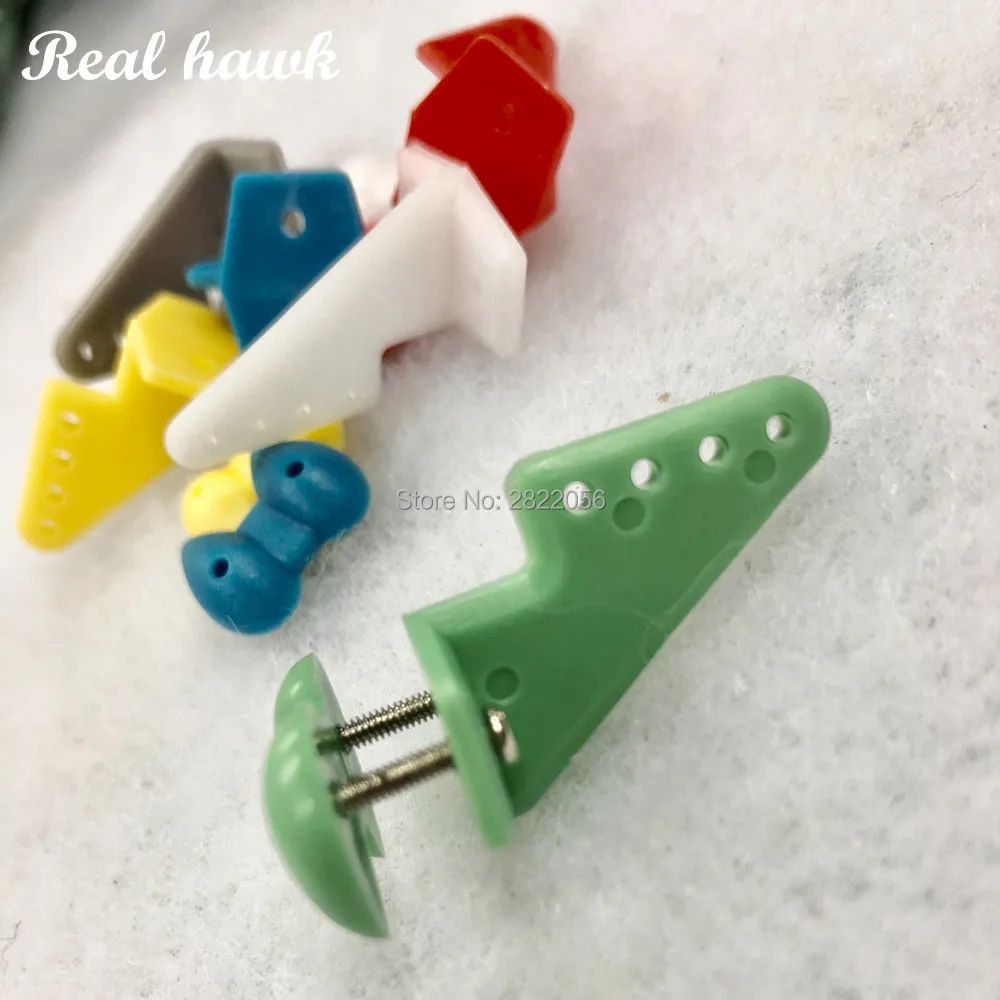 10 Sets/lot 6 color With Screws Pin Horns 20x27 4hole L20xH27 RC Airplanes Parts Electric Planes For Aeromodelling RC parts