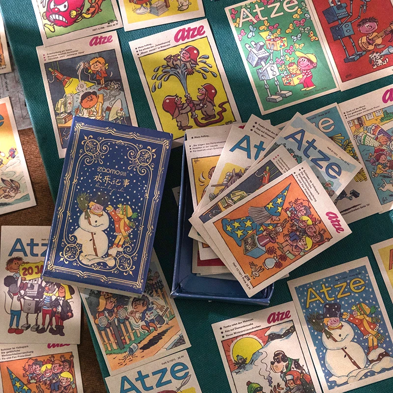 Retro Boxed Fairy Tale  Stickers Handbook Photo Album Decoration DIY Stickers 60 Sheets In
