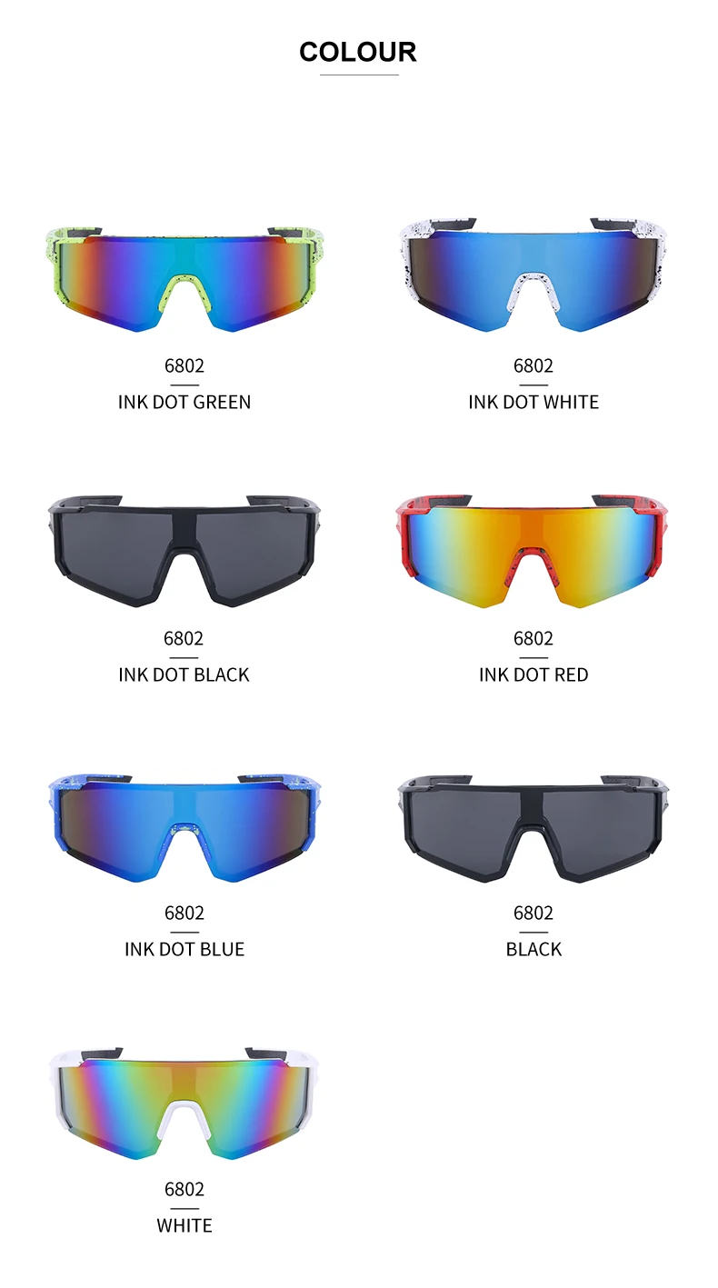 Übergroße randlose Sport-Polarisations-Sonnenbrille für Damen, neue modische rahmenlose Shield-Sonnenbrille für Herren, Outdoor-Fahrradbrille 2026 – Detail 12