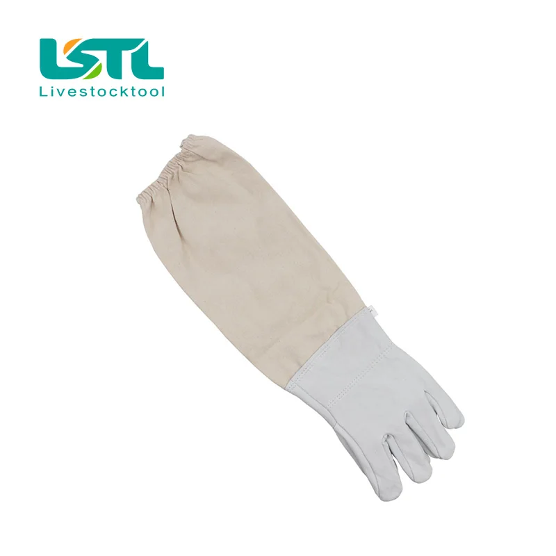 Guantes protectores apicultor manguitos largos piel oveja antiabejas - imagen 5