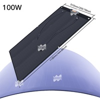 Mars Rock 100W 150W 300W shingle technology ETFE PET Semi Flexible Solar Panel PV Monocrystalline Solar Cell