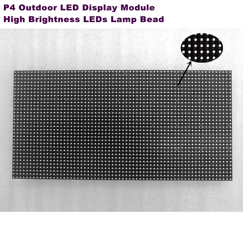 LED Display Module P4 Outdoor 256x128mm 64x32Pixel HUB75 RGB SMD Full Color LED Matrix Sign