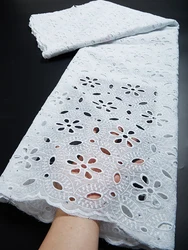 100% Cotton African Dry Lace Fabric Nigerian Lace Fabric 2021 High Quality Swiss Voile In Switzerland White Lace Fabric