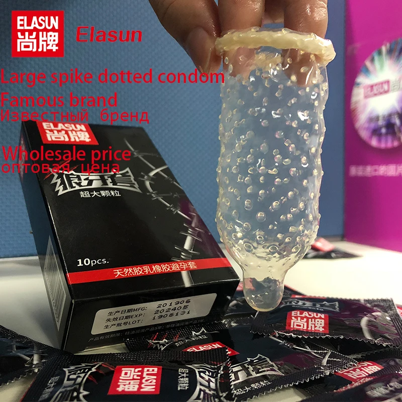 Super Dotted Large Spiked Condom Sex Toys Adult Supplies Natural Rubber Special Condoms Lubricated Penis Sleeve Sex Shop For Men