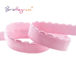 BRISTLEGRASS 2 5 10 Yard 3/8 1/2 5/8 10mm 13mm Nylon Bra Strap Elastic Band Plush Shoulder Tape Underwear Lingerie Sewing Trim