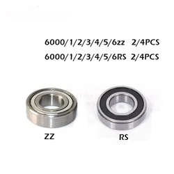 2/4pcs 6000zz rs 6001ZZ 6002RS 6003-2Z 6004Z 6005-2RS 6005-2RS RS ZZ RZ 2RZ Rolamentos de Esferas Profundo do sulco alta Qualidade