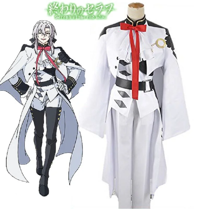 

Unisex Japan Anime Cos Seraph of the end Ferid Bathory Cosplay Costumes Suit Sets