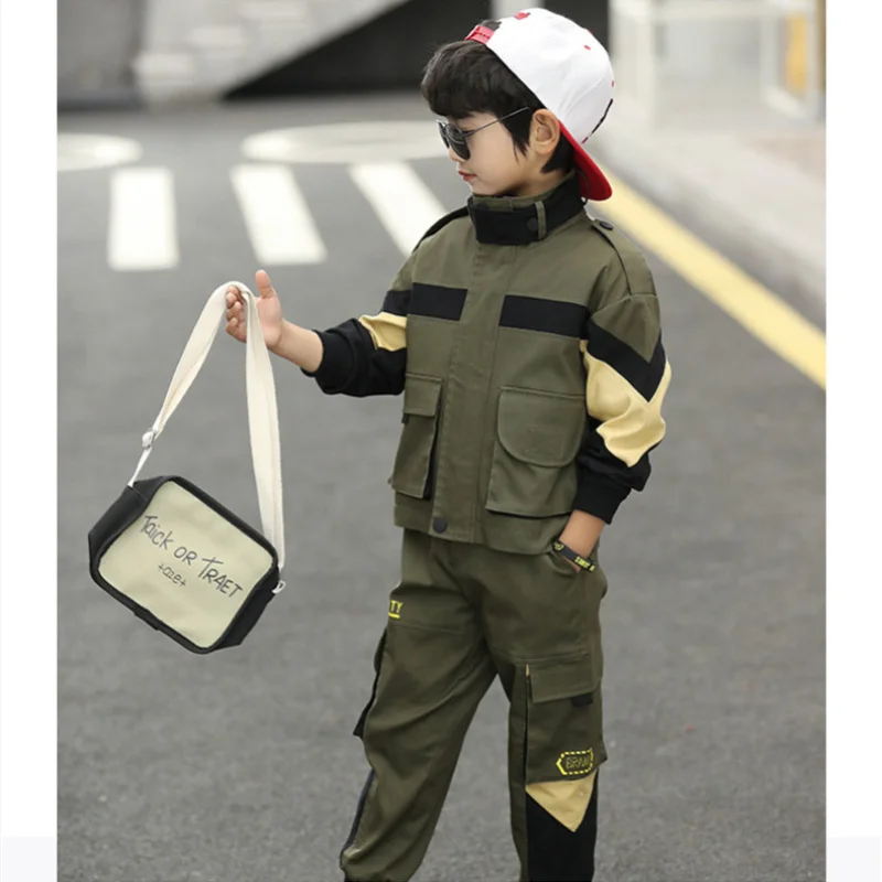 Luxury Spring Autumn Girls Clothing Suits Coat +Pants 2pcs/Set Kids Teenager Outwear Sport Beach School High Quality