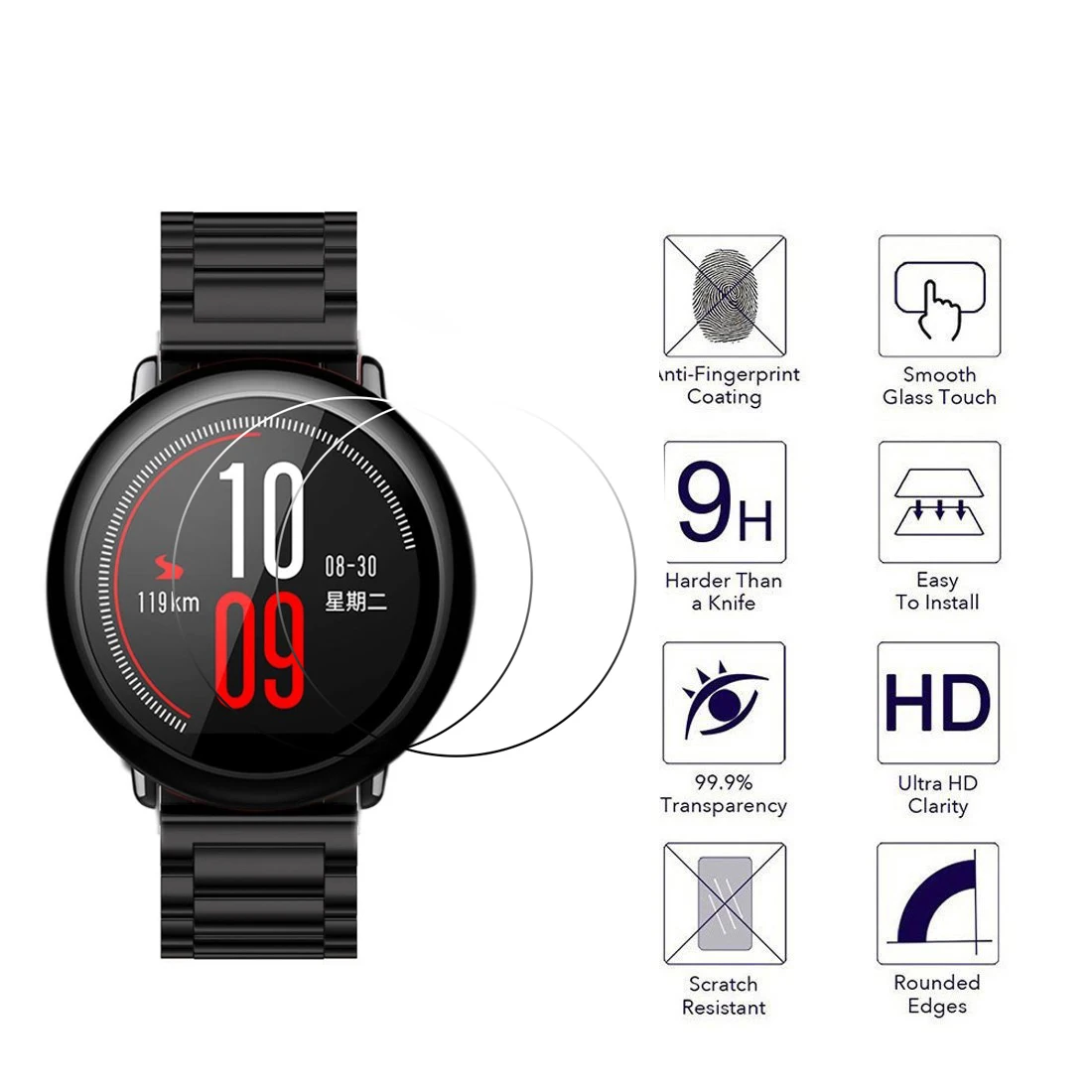 2.5D Tempered Glass Film Screen Protector For Huami Amazfit Pace