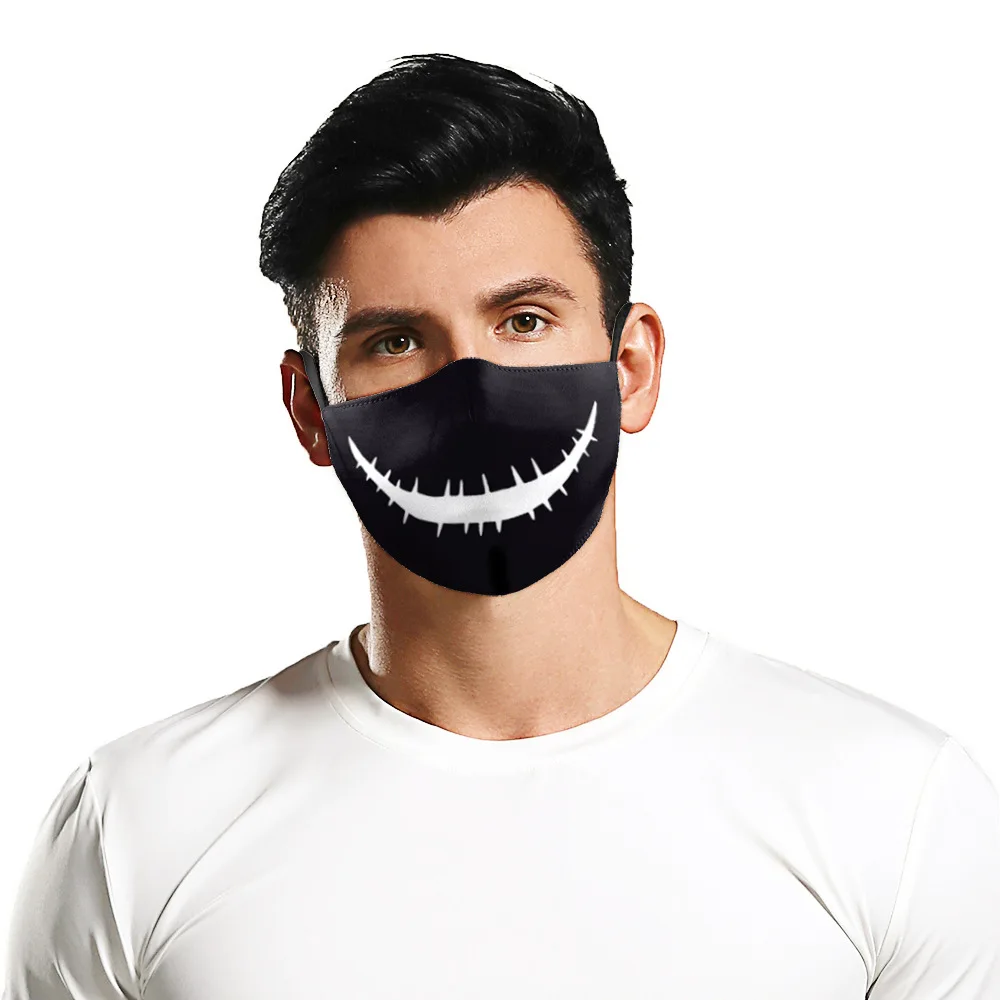 Mascarilla Funny Joker Printing Mouth Masks Unisex Mask Breathable Outdoor Windproof Mouth Cover Face Mouth Caps Maske Masque