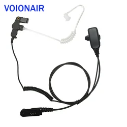 VOIONAIR Surveillance Air Tube Earpiece Headset Earphone Speaker Mic PTT for Tait TP8100 8115 8120 8135 9300 9400