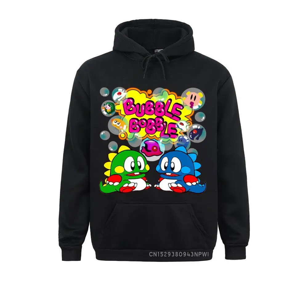 Bubble Bobble Retro Console Game Hoodie Men New Custom Old School Game Sweatshirt Organic Costume Plus Size Tee Camiseta