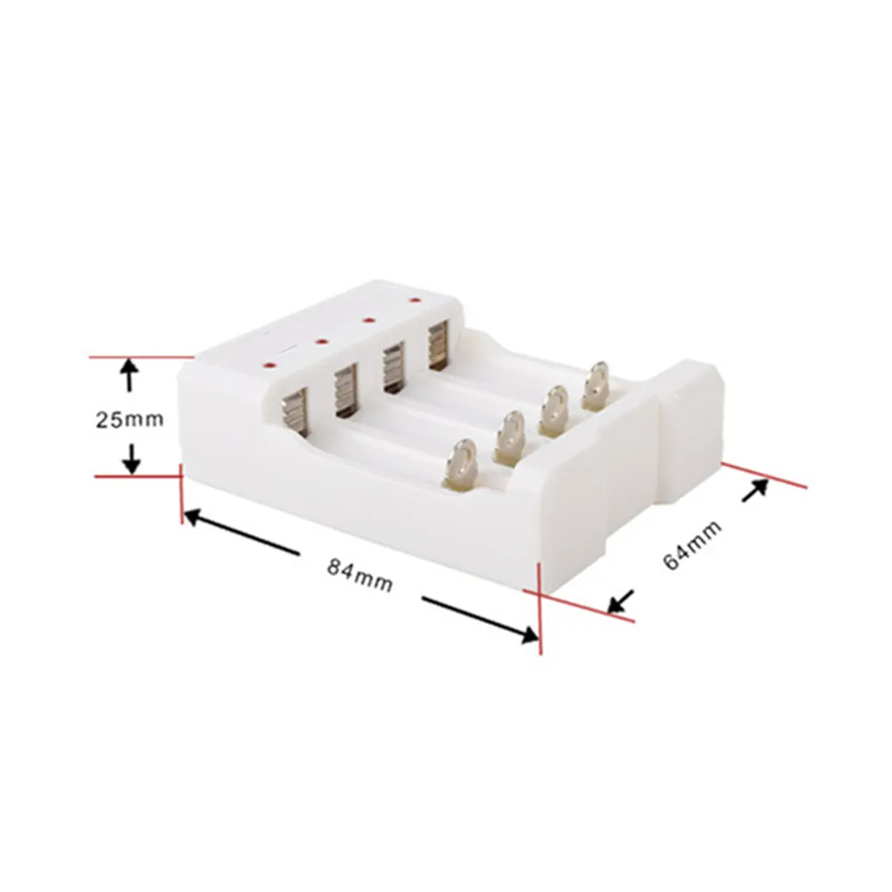 Quick Charge Adapter USB 4 Slots Output Battery Charger Battery Charging Tool For AA and AAA Rechargeable Battery Station