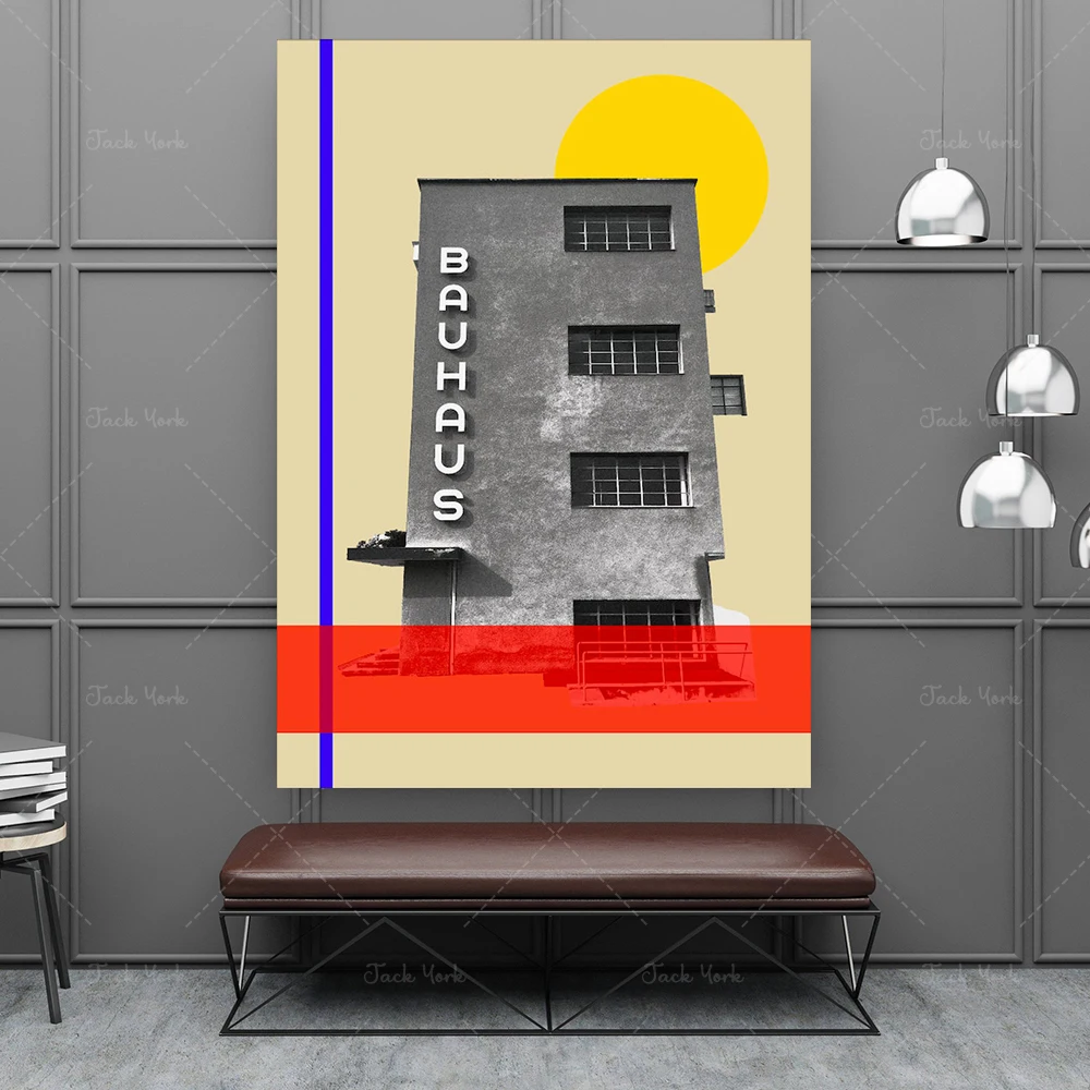 bauhaus travel poster, mid cen - огляд і ціна Interior Design York