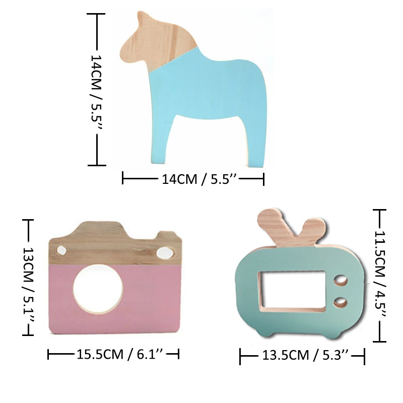 Nordic Wooden Horse Camera Toys Baby Kids Bedroom Decorative Ornament Living Room Desktop Home Decor Photo Props Dropshipping